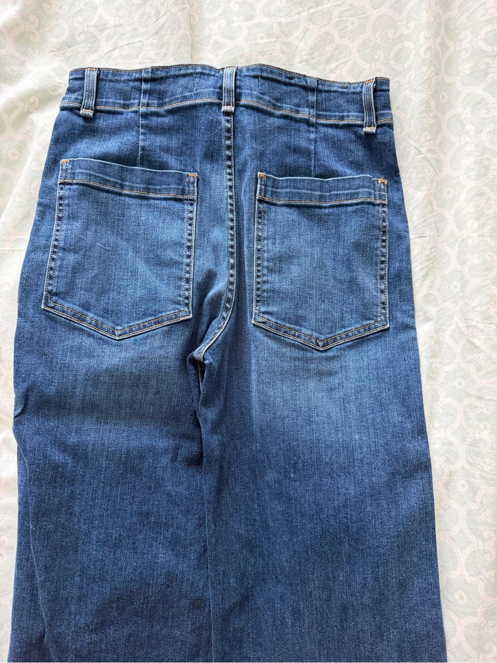 Veronica Beard Dark Indigo Front-Pocket High-Rise Jeans - Picture 4 of 6